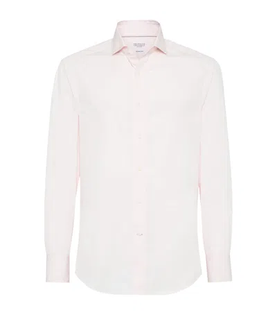 BRUNELLO CUCINELLI COTTON SLIM SHIRT