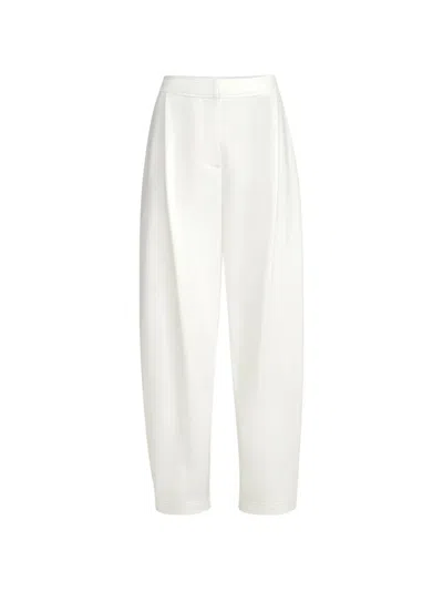 Brunello Cucinelli Cotton Smooth French-terry Pleated Track Trousers In White