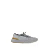 Brunello Cucinelli Cotton Sneakers In Gray