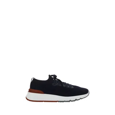 Brunello Cucinelli Cotton Sneakers In Black