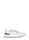 Brunello Cucinelli Ivory Chiné Knit Runners In Neutral