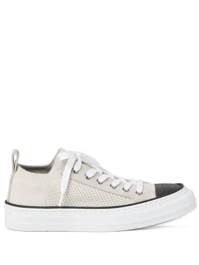 Brunello Cucinelli Monili-toecap Sneakers In Multicolor