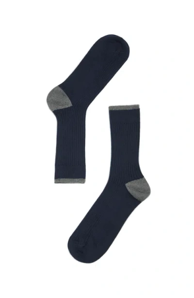 Brunello Cucinelli Cotton Socks In Blue