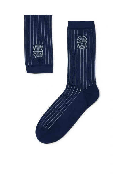 Brunello Cucinelli Cotton Socks In Blue