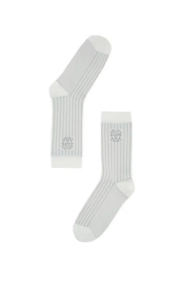 Brunello Cucinelli Cotton Socks In Grey