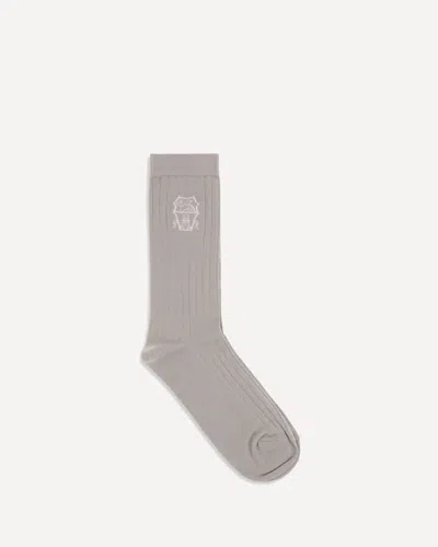 Brunello Cucinelli Cotton Socks In Sand