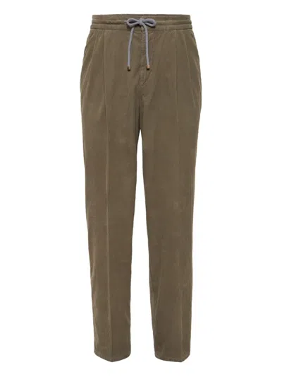 Brunello Cucinelli Bundfaltenhose Mit Kordelzug In Brown