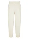 Brunello Cucinelli Cotton Straight-leg Trousers In Neutral