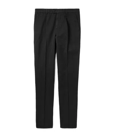 BRUNELLO CUCINELLI COTTON STRAIGHT-LEG TROUSERS
