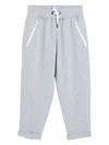 Brunello Cucinelli Cotton Straight-leg Trousers In Grey