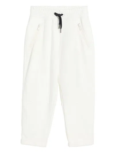 Brunello Cucinelli Kids' Cotton Straight-leg Trousers In White