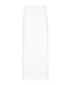 Brunello Cucinelli Long Skirt With Diagonal Cut In White