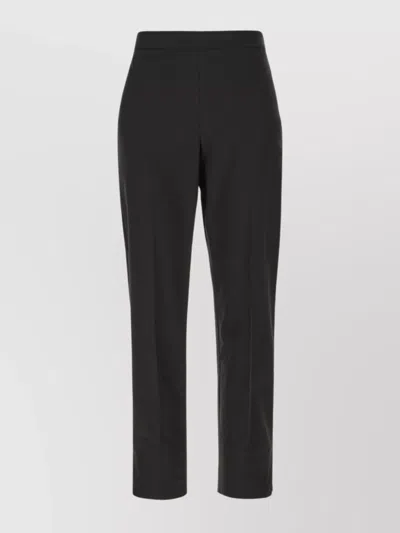 Brunello Cucinelli Cotton Stretch Pants With Pockets And Loops In Black