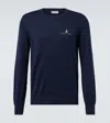 Brunello Cucinelli Cotton Sweater In Blue
