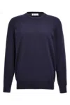 Brunello Cucinelli Crew Neck Jumper In Blue