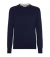 Brunello Cucinelli Ribbed Sweater Sweaters And Cardigans In Blue