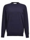 Brunello Cucinelli Men's Cotton-wool Blend Crew Neck Sweater In Blue