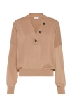 Brunello Cucinelli Cotton Sweater In Rust Brown