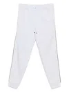 Brunello Cucinelli Cotton Sweatpants With Side Stripe Detail In Grey