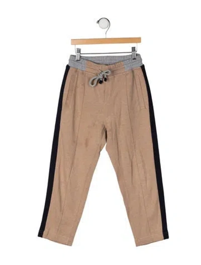 Pre-owned Brunello Cucinelli Kids' Cotton Sweatpants In Neutrals