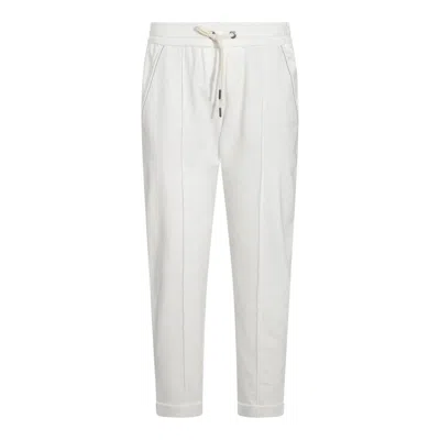 Brunello Cucinelli Cotton Sweatpants In White
