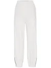 Brunello Cucinelli Monili-detail Track Pants In White