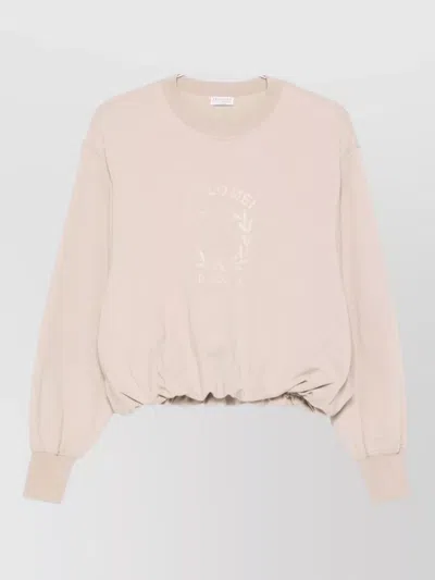 Brunello Cucinelli Cotton Sweatshirt Crew Neck Long Sleeves