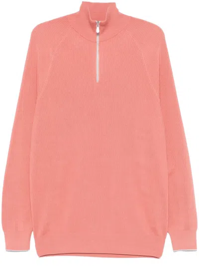 Brunello Cucinelli Cotton Sweatshirt In Pink