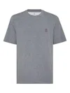Brunello Cucinelli Men Logo Cotton T-shirt