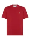 Brunello Cucinelli T-shirt Mit Logo-stickerei
