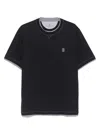 Brunello Cucinelli Slim Fit Crew-neck T-shirt In Lightweight Cotton Jersey In Black