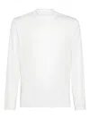 Brunello Cucinelli T-shirt Crew Neck Long Sleeves In White