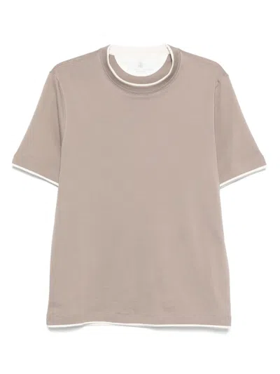 BRUNELLO CUCINELLI COTTON T-SHIRT