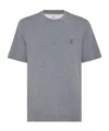 Brunello Cucinelli T-shirts In Gray