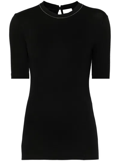 Brunello Cucinelli Cotton T-shirt In Black