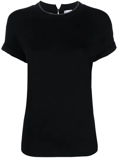 Brunello Cucinelli Cotton T-shirt In Black