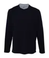 Brunello Cucinelli Crew Neck Cotton Sweatshirt In Black