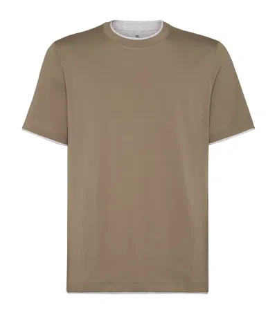 BRUNELLO CUCINELLI COTTON T-SHIRT