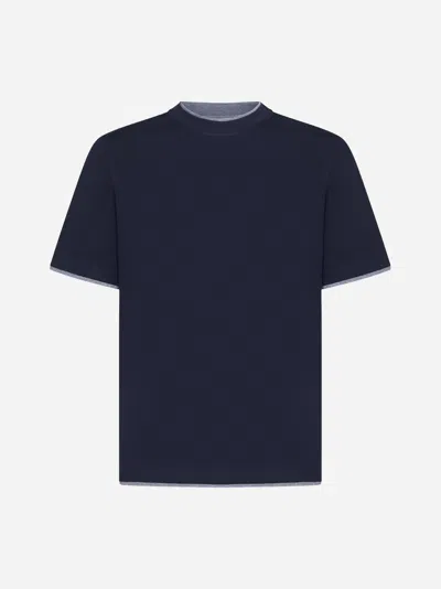 BRUNELLO CUCINELLI COTTON T-SHIRT <BR/>