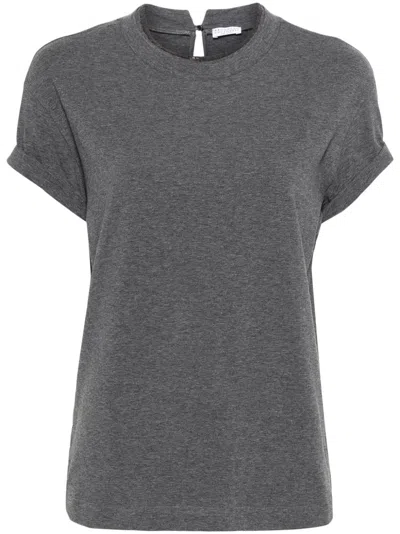 Brunello Cucinelli Cotton T-shirt In Gray