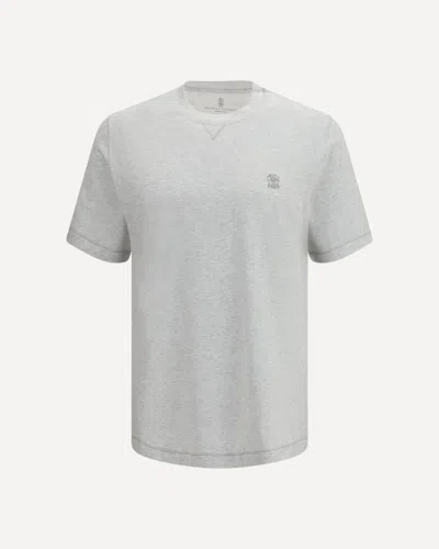 Brunello Cucinelli Cotton T-shirt In Gray