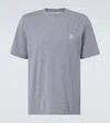Brunello Cucinelli Cotton Logo T-shirt In Grey Medium