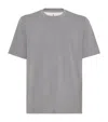 Brunello Cucinelli Layered Crew-neck T-shirt In Grey