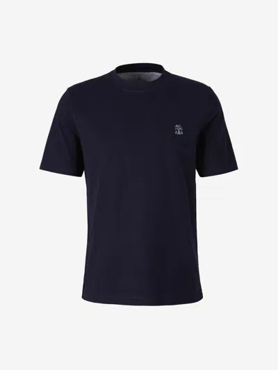 BRUNELLO CUCINELLI BRUNELLO CUCINELLI COTTON T-SHIRT LOGO