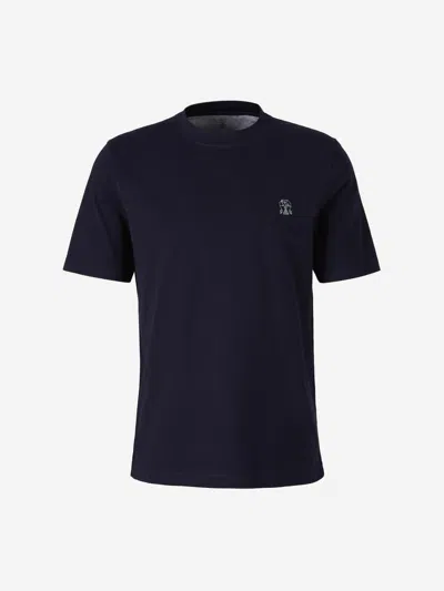 BRUNELLO CUCINELLI BRUNELLO CUCINELLI COTTON T-SHIRT LOGO