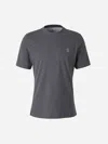 Brunello Cucinelli Cotton Logo T-shirt In Grey