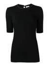 Brunello Cucinelli Cotton Jersey Fitted Jersey T-shirt In Negro