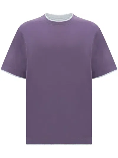 Brunello Cucinelli T-shirt In Iris