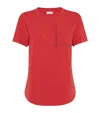 Brunello Cucinelli T-shirt Whit Embellishments In Red
