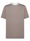 Brunello Cucinelli Relaxed Fit Short-sleeved Crew Neck T-shirt In Beige